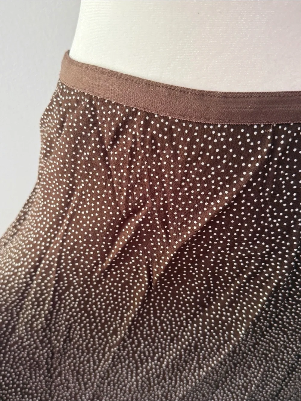 Vintage Women Y2K Polka Dot Midi Skirt Medium Feminine Romance Retro Summer